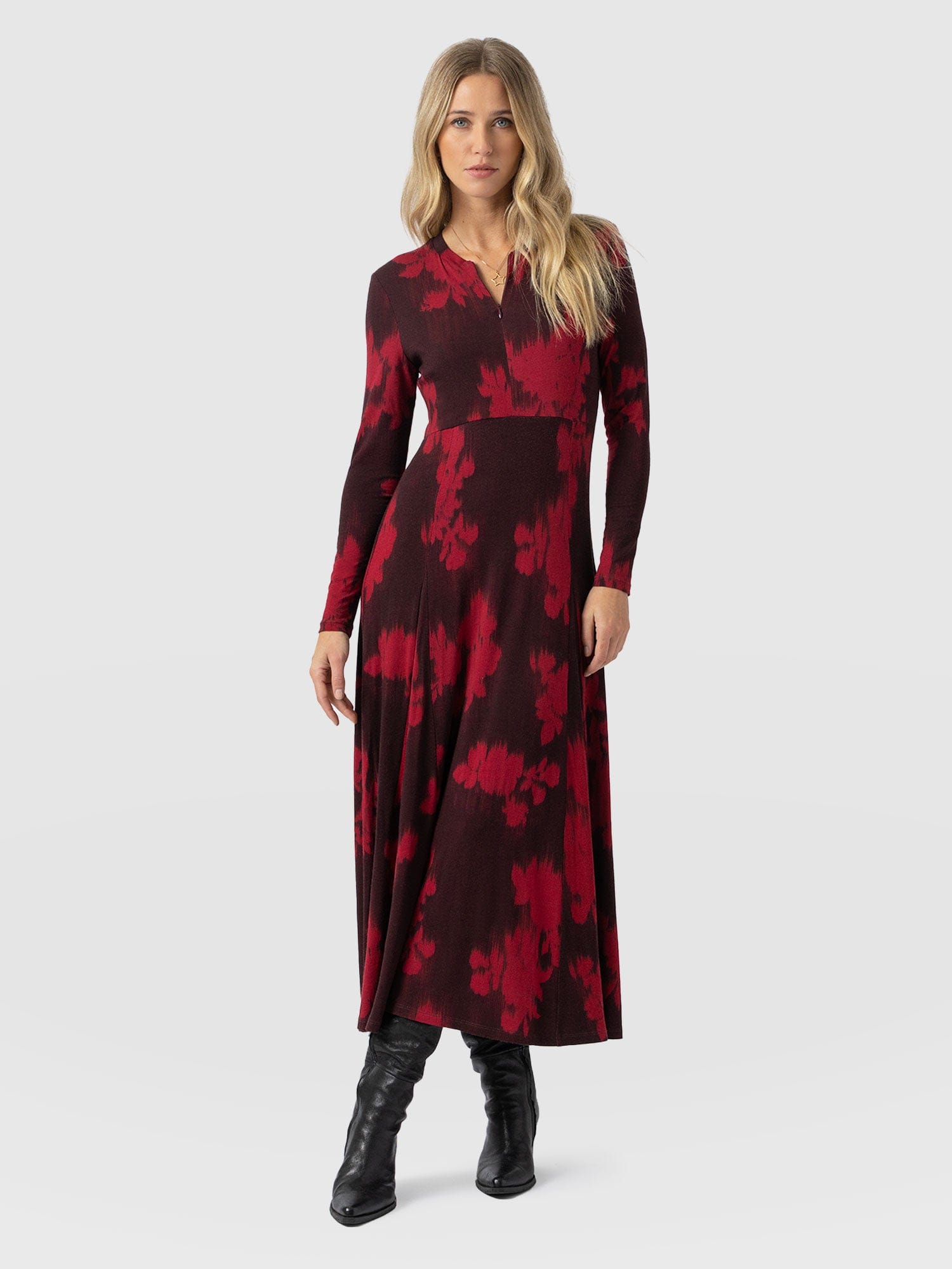 Macie Zip Up Dress - Pink Fade Floral - Women's Dresses | Saint + Sofia® EU